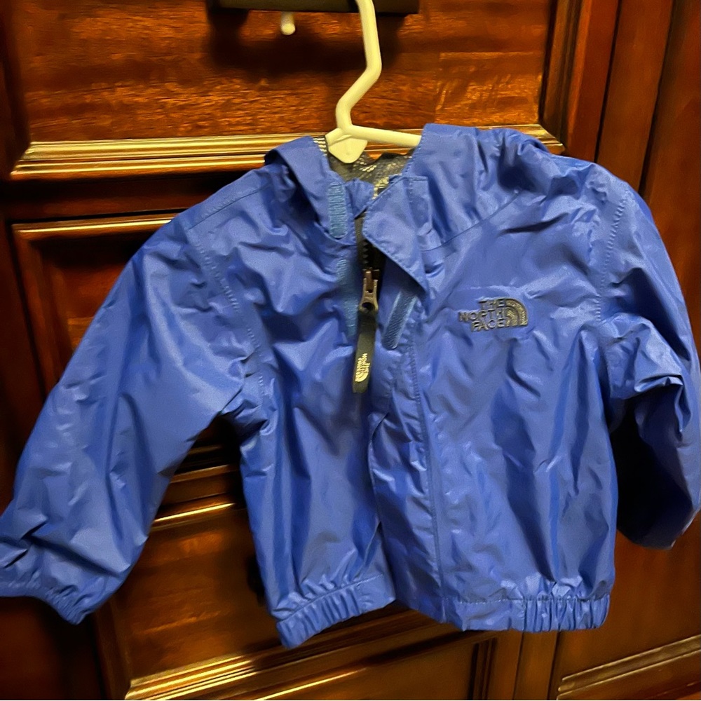 The North Face Kids Blue Raincoat Hooded Jacket